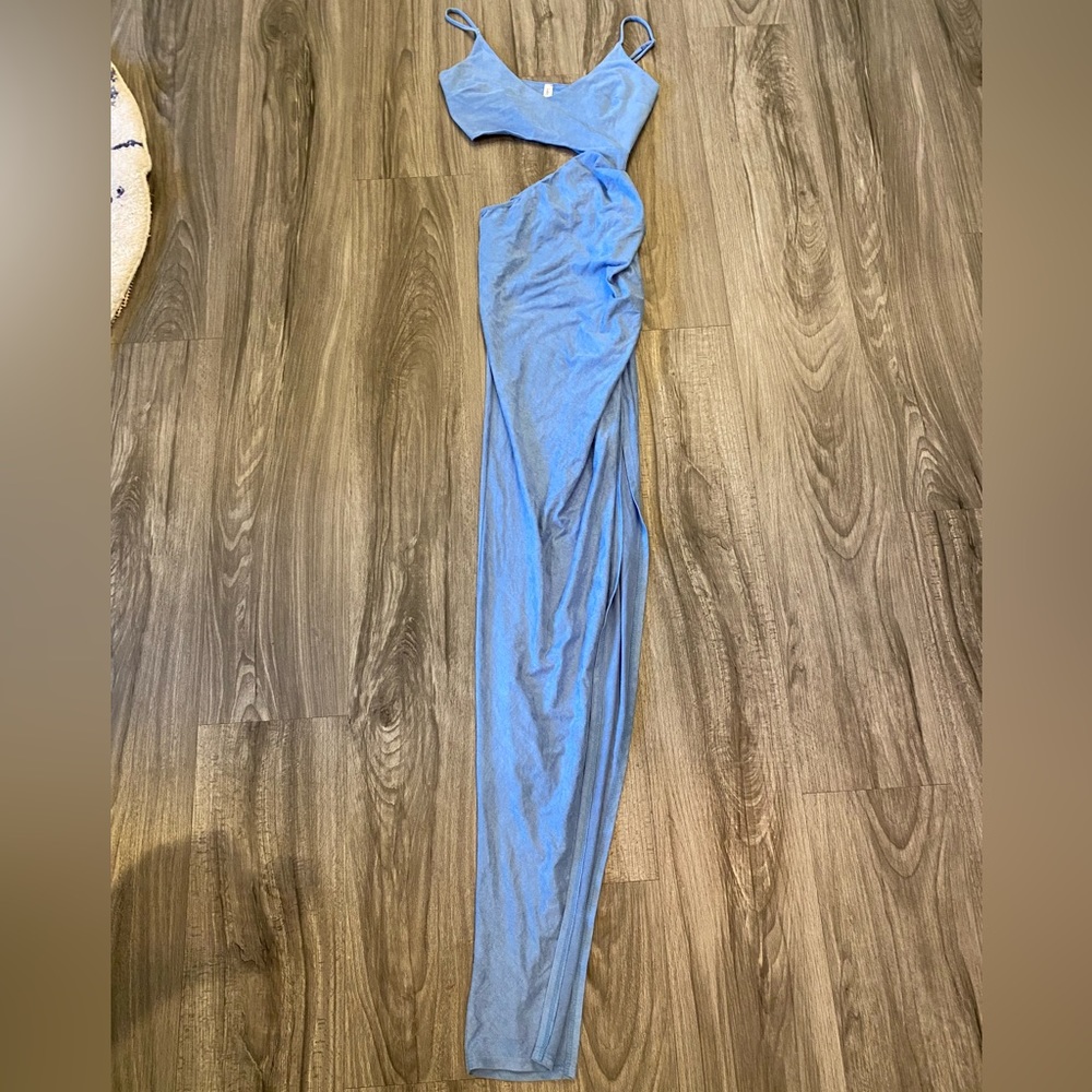 XS Lucy in the Sky blue cut out long dress